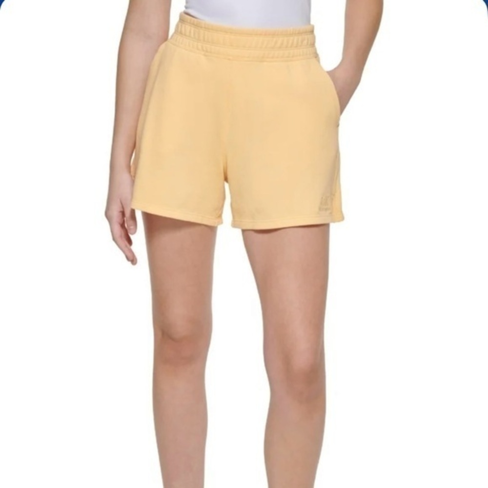 Calvin Klein Womens Midi Shorts in Yellow Size S